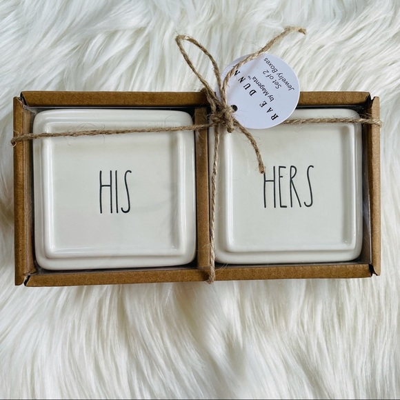 RAE DUNN NWT Jewelry Boxes Set of 2 His & Hers NWT Gifts for Her - Picture 7 of 7
